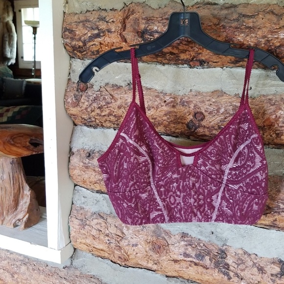 Free People Other - Sexy Burgundy Free People Cutout Bralette